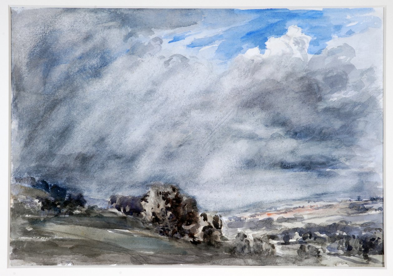 Myrskyinen päivä, Gloucestershire, n. 1902 tekijältä Philip Wilson Steer