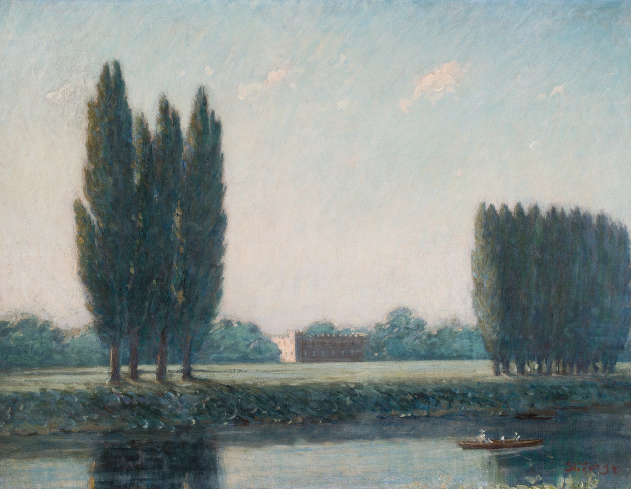 Syon House joelta, n. 1894 (öljy kankaalle) tekijältä Philip Wilson Steer