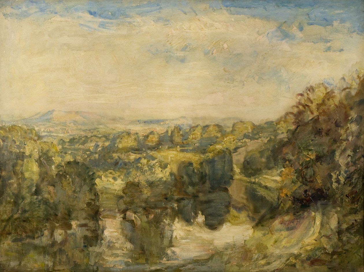 Teme-joki, ilta, lähellä Ludlowia - Clee Hills in the Distance tekijältä Philip Wilson Steer