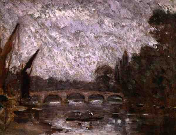 Thames Richmondissa (öljy aluksella) tekijältä Philip Wilson Steer