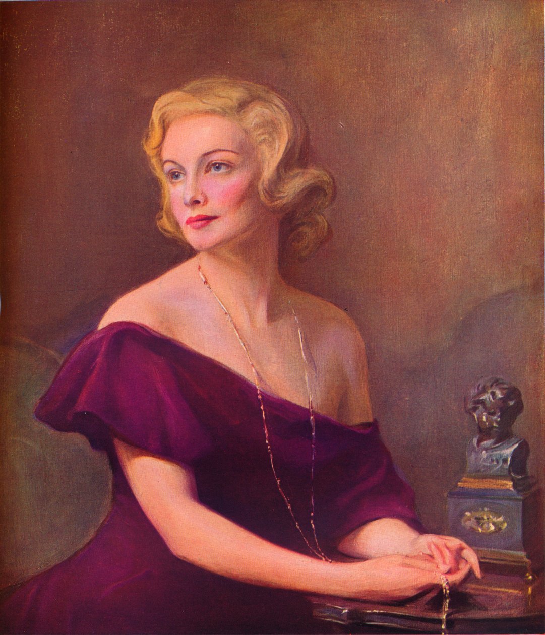 Madeleine Carrollin muotokuva, 1935, 1936. tekijältä Philip de László