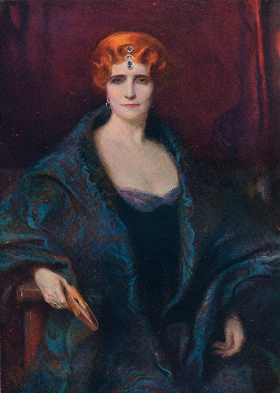 Rouva Elinor Glynin muotokuva, 1912 tekijältä Philip de László
