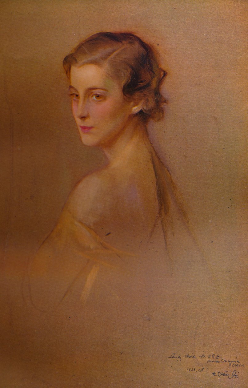 Study Portrait of HRH the Duchess of Kentin, 1934 1935. Taiteilijat: Fulop Laszlo, Philip A de Laszlo. tekijältä Philip de László