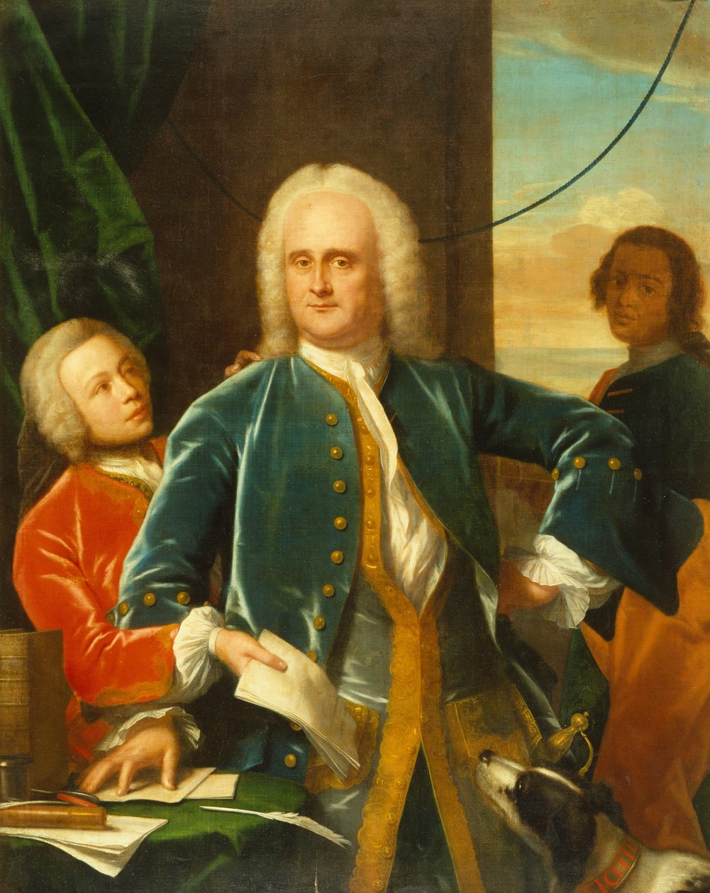 Jan Albert Sichterman poikansa Jan Albertin kanssa tekijältä Philip van Dyck
