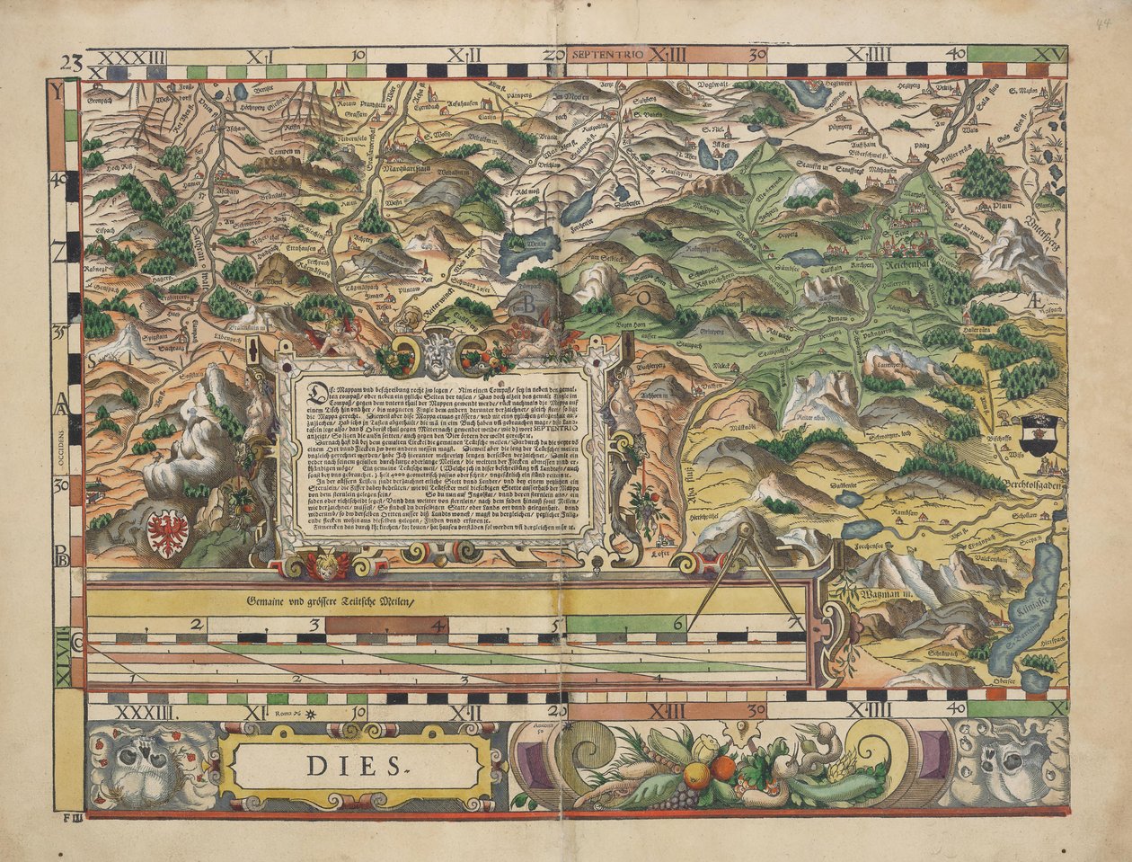 Bairische Landtafeln von 1568 tekijältä Philipp Apian