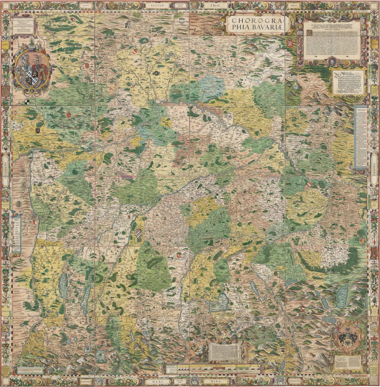 Bayrische Landtafeln von 1568 tekijältä Philipp Apian