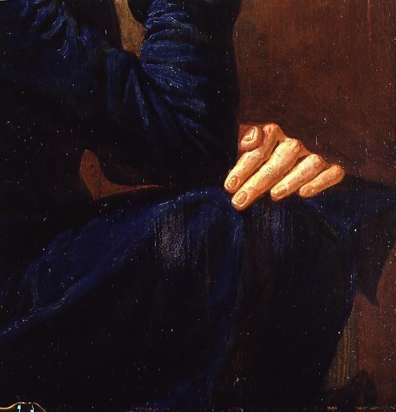 Yksityiskohta "Omakuvasta", 1805 tekijältä Philipp Otto Runge