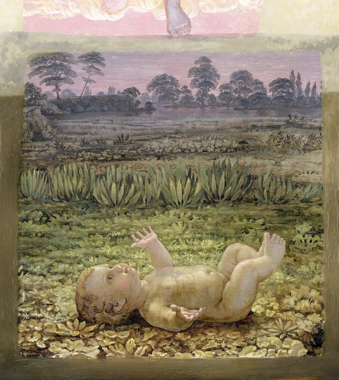Yksityiskohta The Morningista (toinen versio), n. 1808-09 (katso myös 147751) tekijältä Philipp Otto Runge