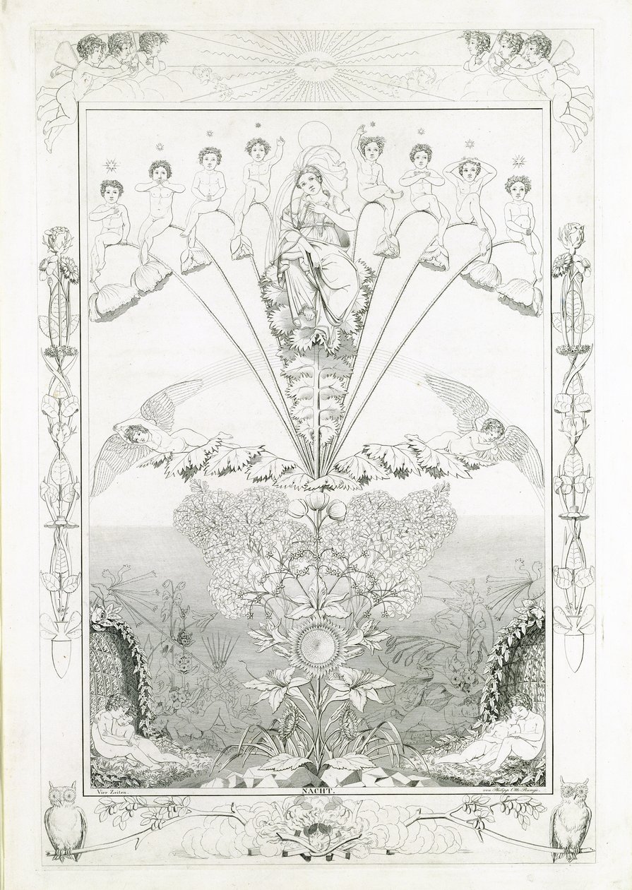 Yö, 1805 tekijältä Philipp Otto Runge