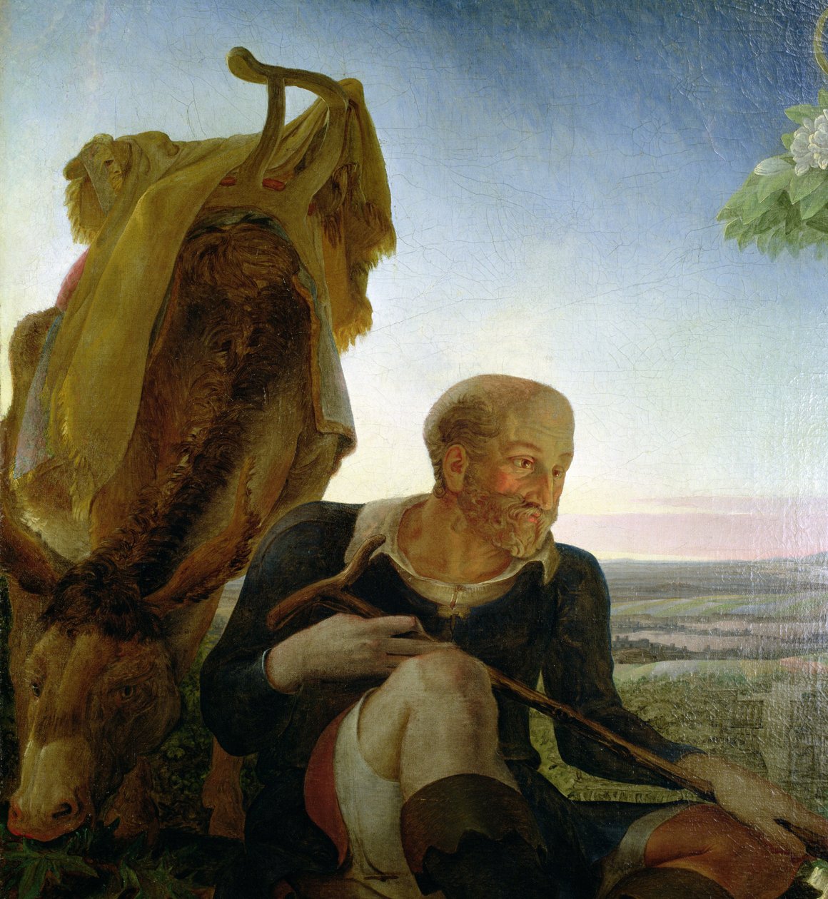 Pyhä Joosef elokuvasta "Lepää lennossa Egyptiin", 1805-06 (yksityiskohta 141645) tekijältä Philipp Otto Runge