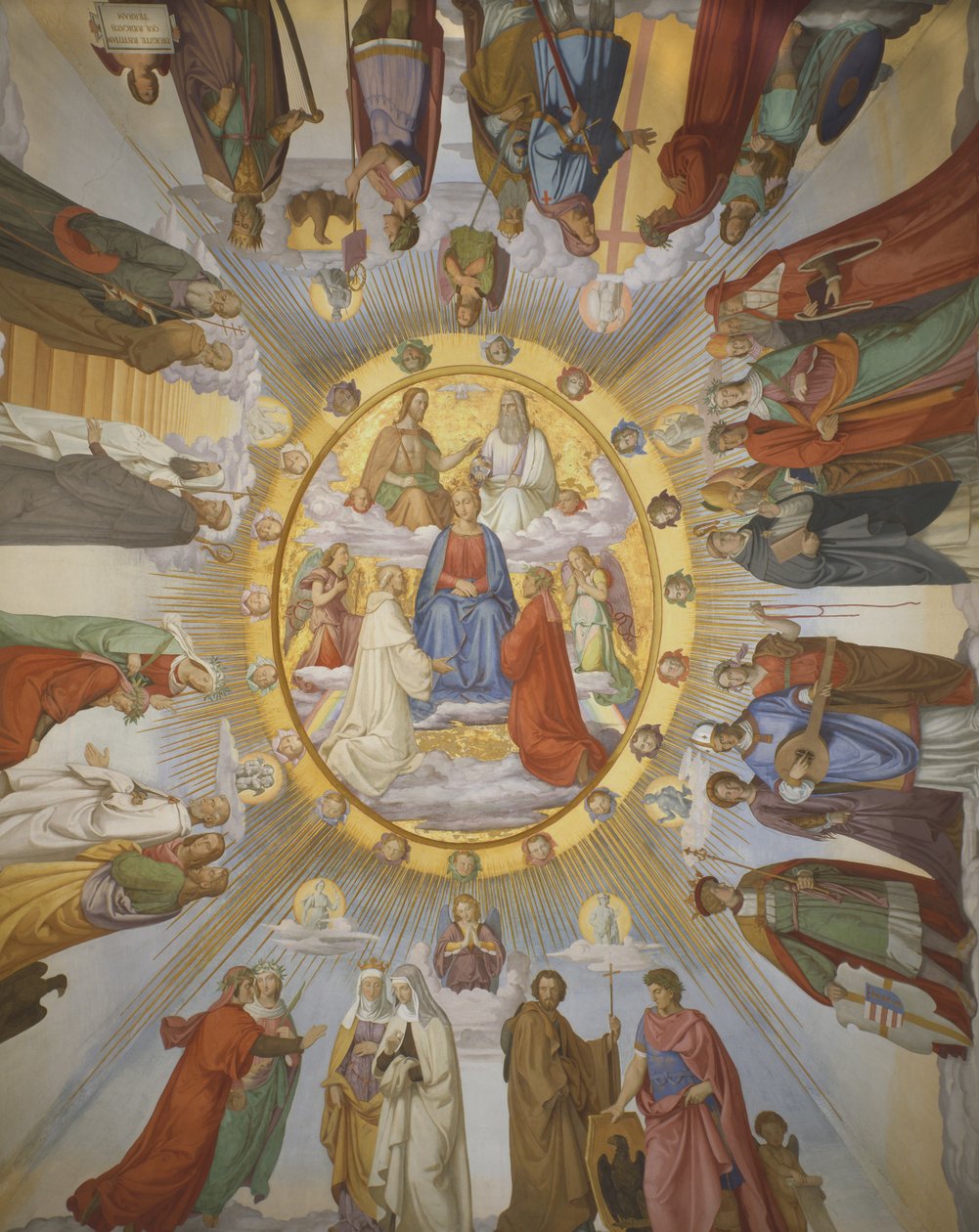 "The Empyreum", Dante Room, Casino Massimo, Rooma, 1818-24 tekijältä Philipp Veit