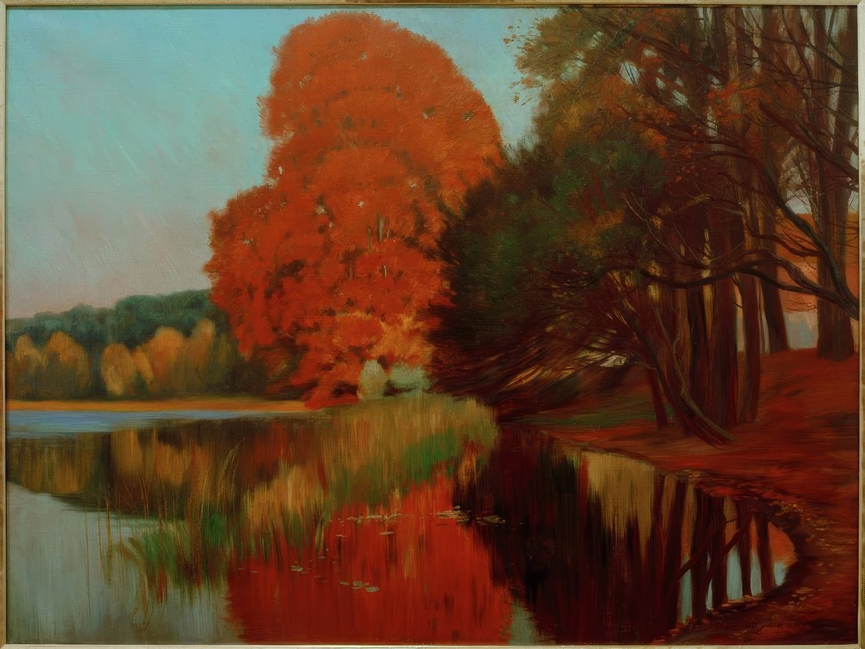 Herbststimmung an einem märkischen Katso tekijältä Philipp Franck