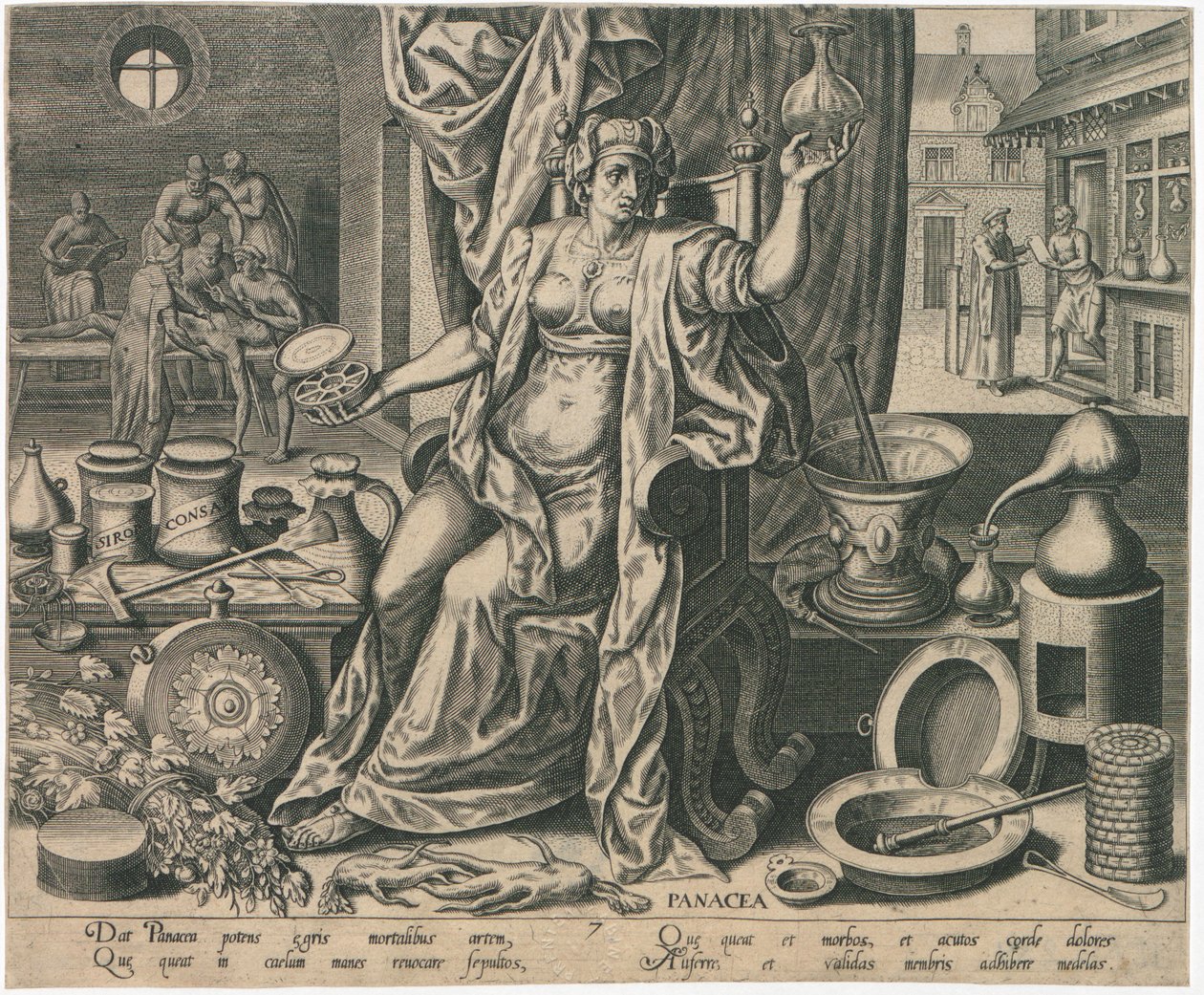 ihmelääke, 1574. tekijältä Philipp Galle