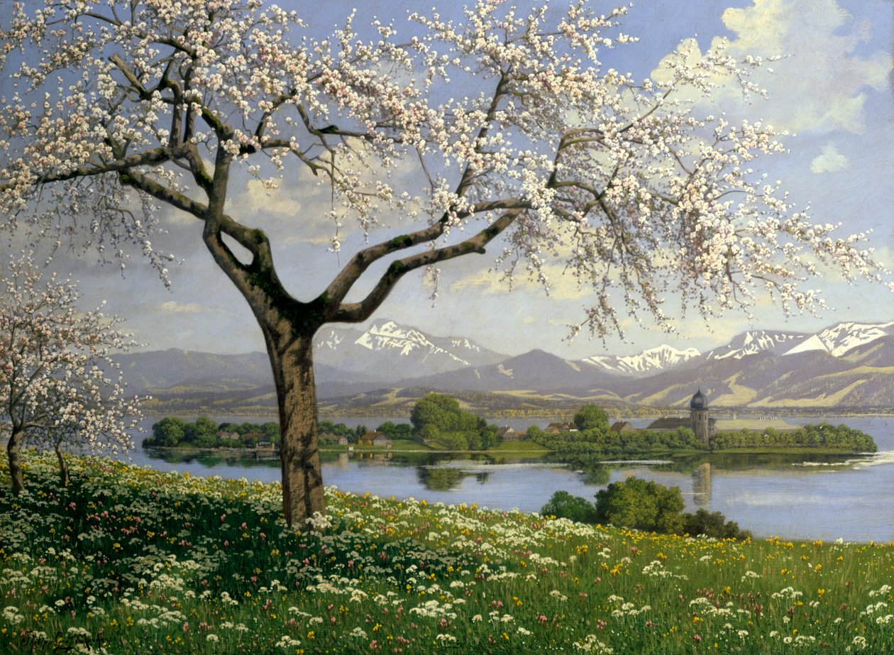 Baijerin maisema keväällä, Philipp Graf, 1900-luku tekijältä Philipp Graf