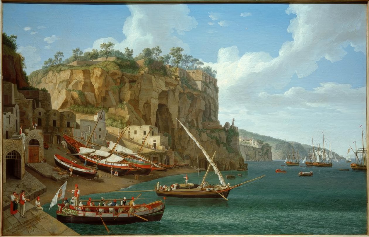 J.Ph. Hackert, Marina Piccola Sorrentissa / Gem., 1794 tekijältä Philipp Hackert