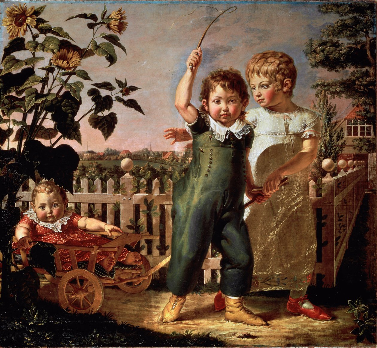 Hulsenbeckin lasten muotokuva Philipp Otto Rungen (1777-1810) maalaus 1805 su. 130,5x140,5 cm Hampuri, Taidehalli tekijältä Philipp Otto Runge