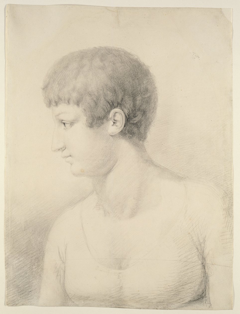 Pauline Rungen muotokuva, 1801 (musta liitu paperille) tekijältä Philipp Otto Runge