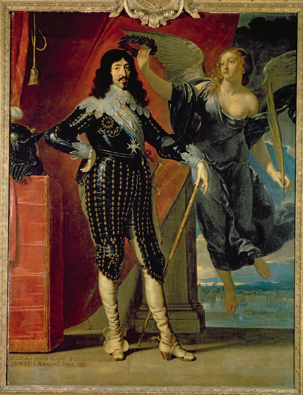 Ludvig XIII (1601-43) Voiton kruunattu, 1635 tekijältä Philippe de Champaigne