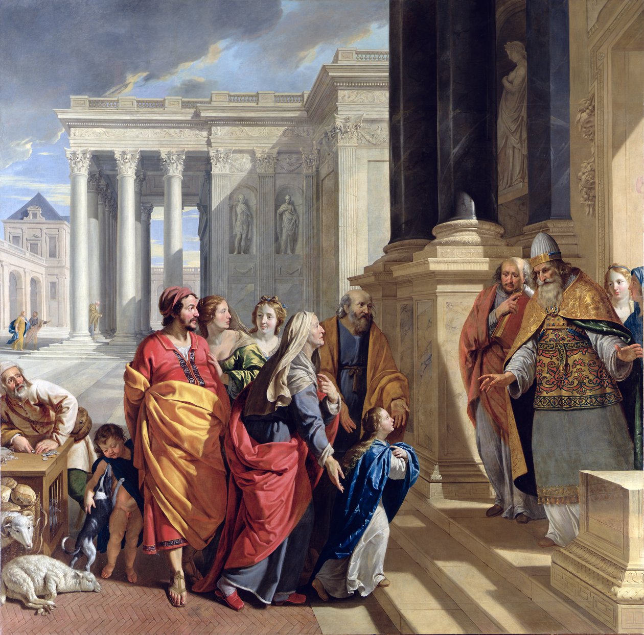 Neitsyen esitys temppelissä, 1639-40 tekijältä Philippe de Champaigne