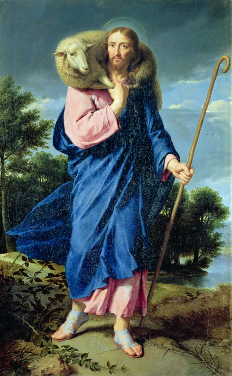 Hyvä paimen, n. 1650-60 tekijältä Philippe de Champaigne