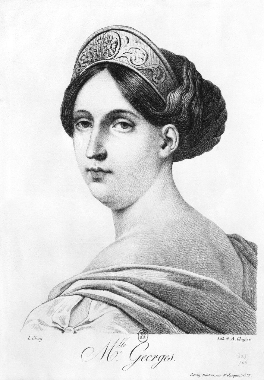 Mademoiselle George, 1825 tekijältä Philippe Chery