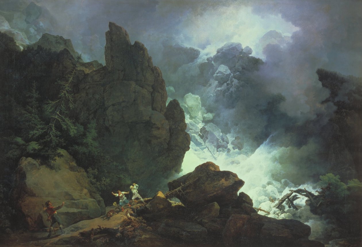 Lumivyöry Alpeilla tekijältä Philippe Jacques de Loutherbourg