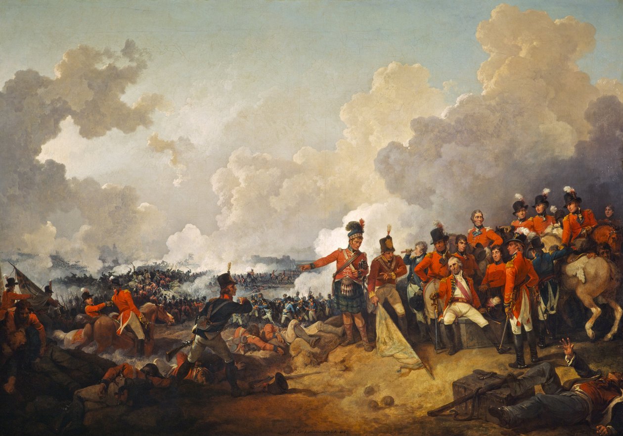 Aleksandrian taistelu 21. maaliskuuta 1801 tekijältä Philippe Jacques de Loutherbourg