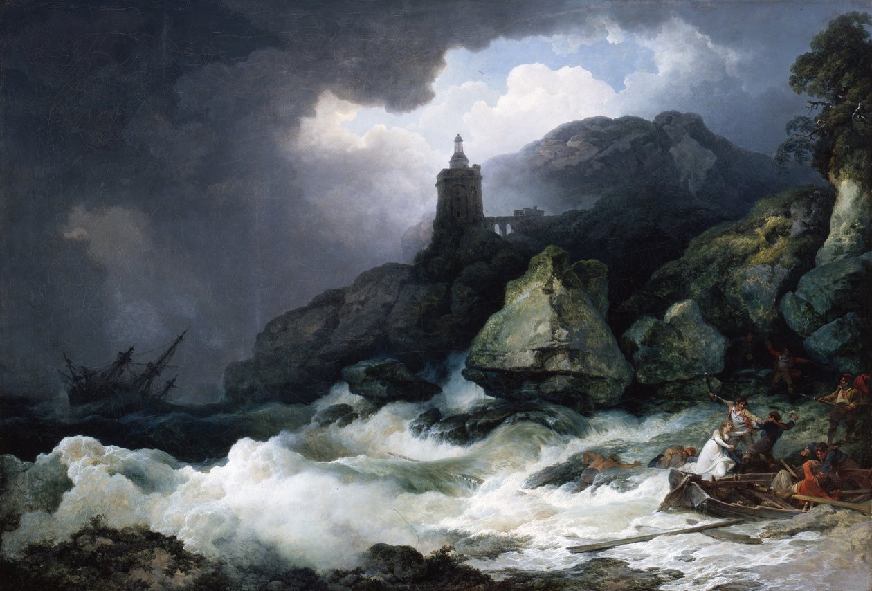 Haaksirikko, 1793 tekijältä Philippe Jacques de Loutherbourg