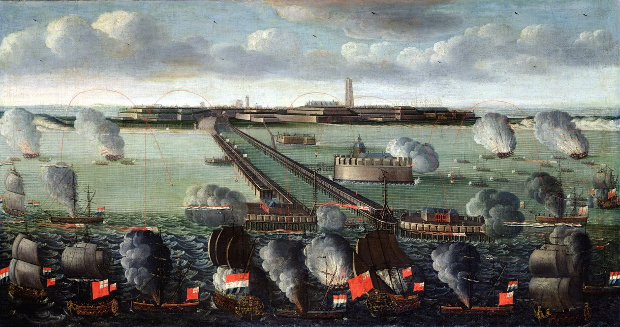 Dunkerquen pommitukset, 11. elokuuta 1695, 1717-18 tekijältä Philippe Jonaert