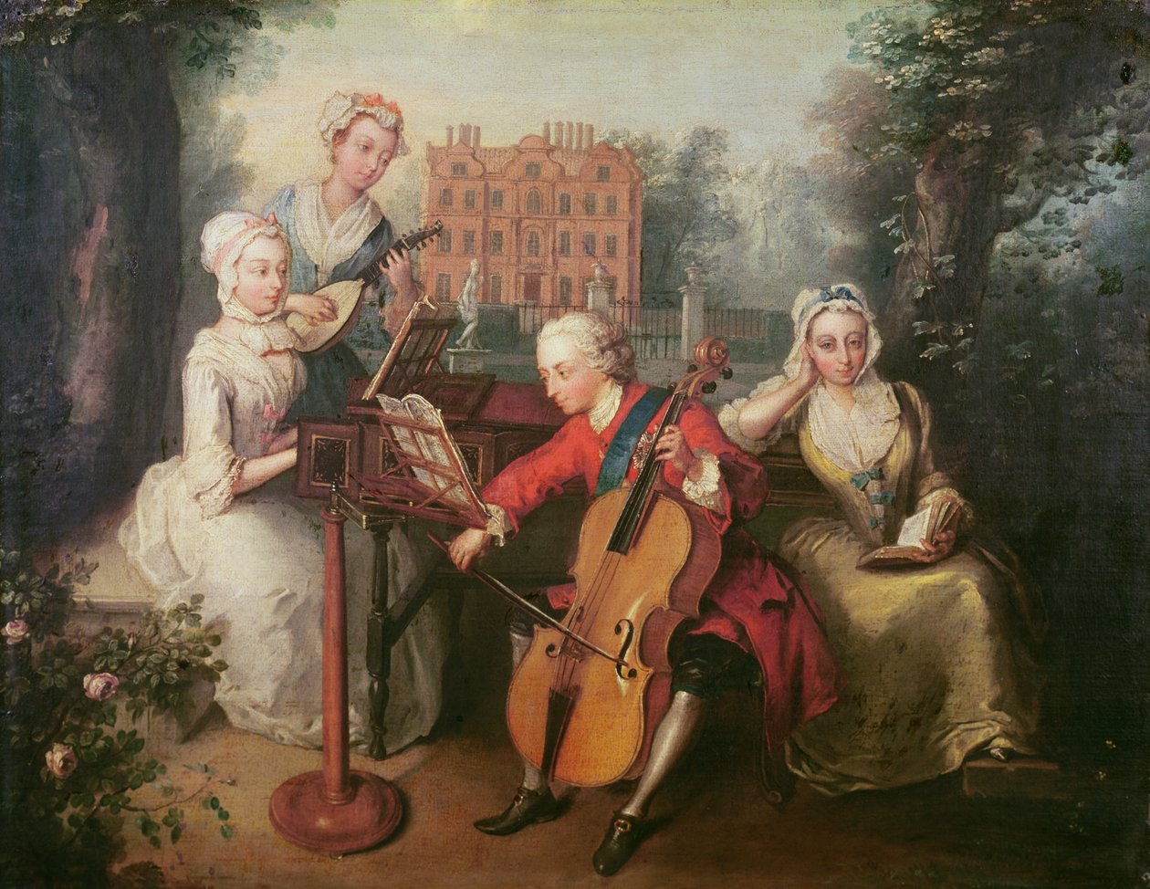 Frederick, Walesin prinssi ja hänen sisarensa, 1733 tekijältä Philippe Mercier