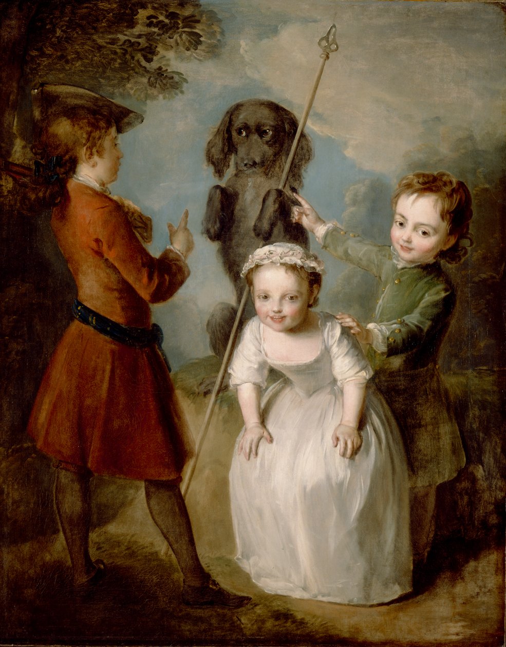 Pelaava sotilas, n. 1743 tekijältä Philippe Mercier