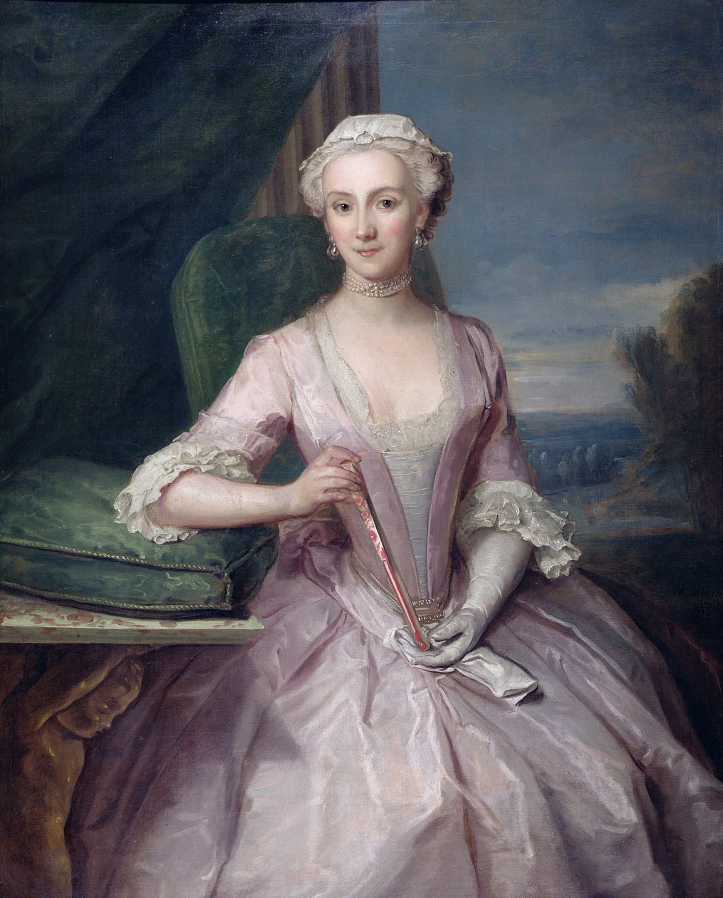 Rouva Shakespearen muotokuva, 1739 tekijältä Philippe Mercier