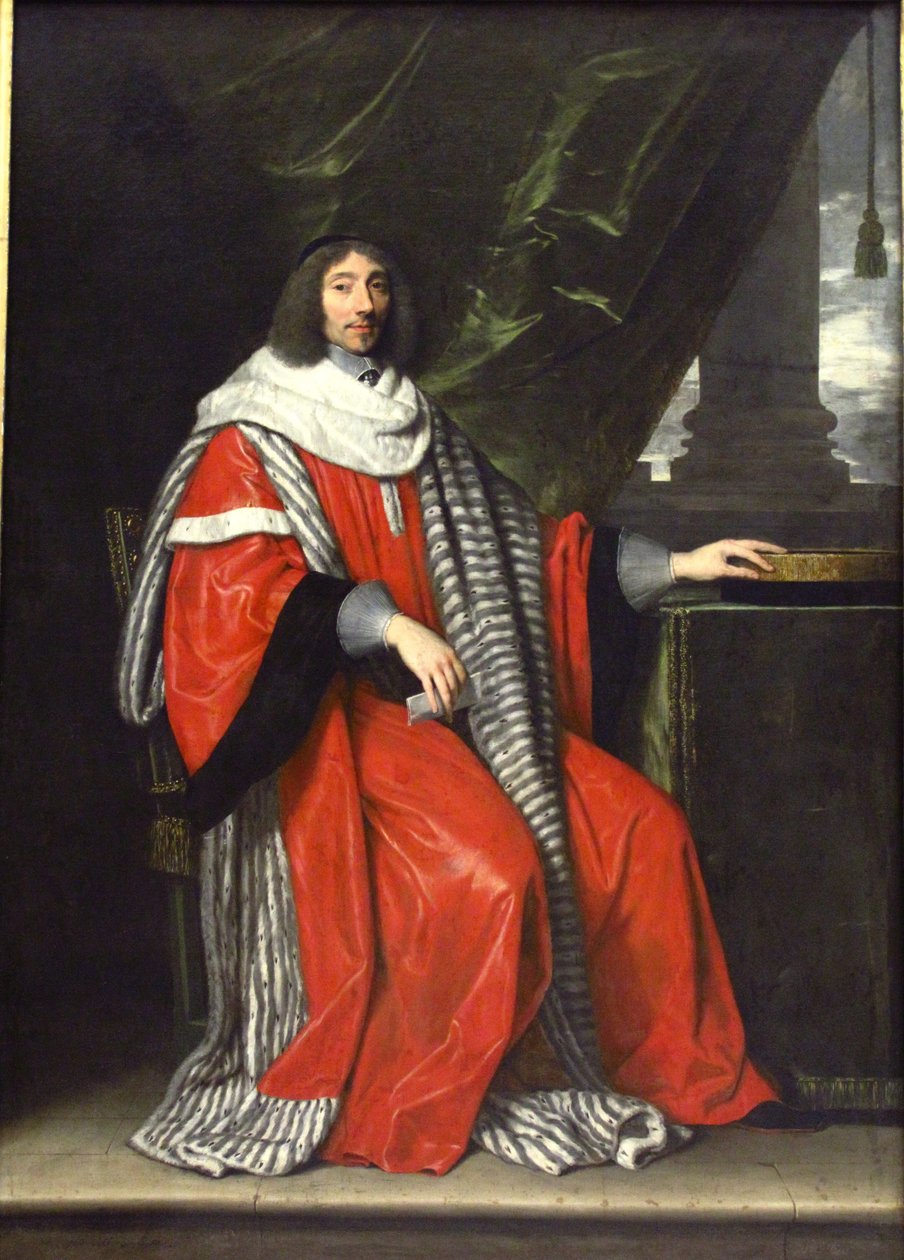 Jean-Antoine de Mesmes, Pariisin parlamentin puheenjohtaja. tekijältä Philippe de Champaigne