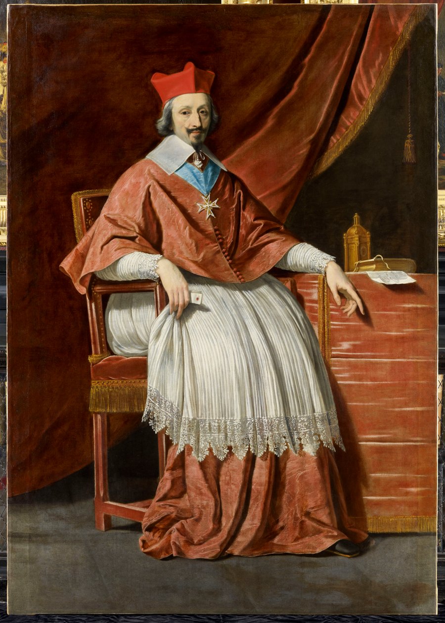 Armand Jean du Plessis de Richelieun muotokuva tekijältä Philippe de Champaigne