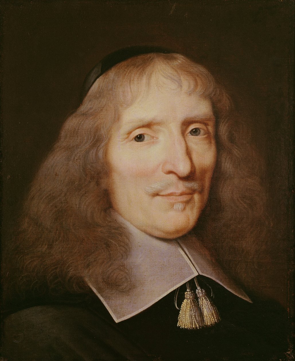 Muotokuva miehestä, jolla on samettinen pääkallo tekijältä Philippe de Champaigne