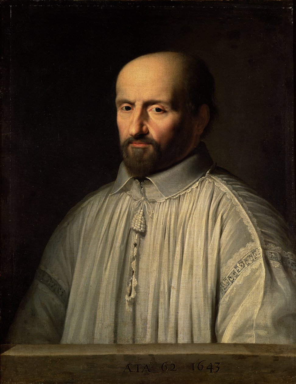 Muotokuva Saint Cyranin apottista, n. 1643 tekijältä Philippe de Champaigne