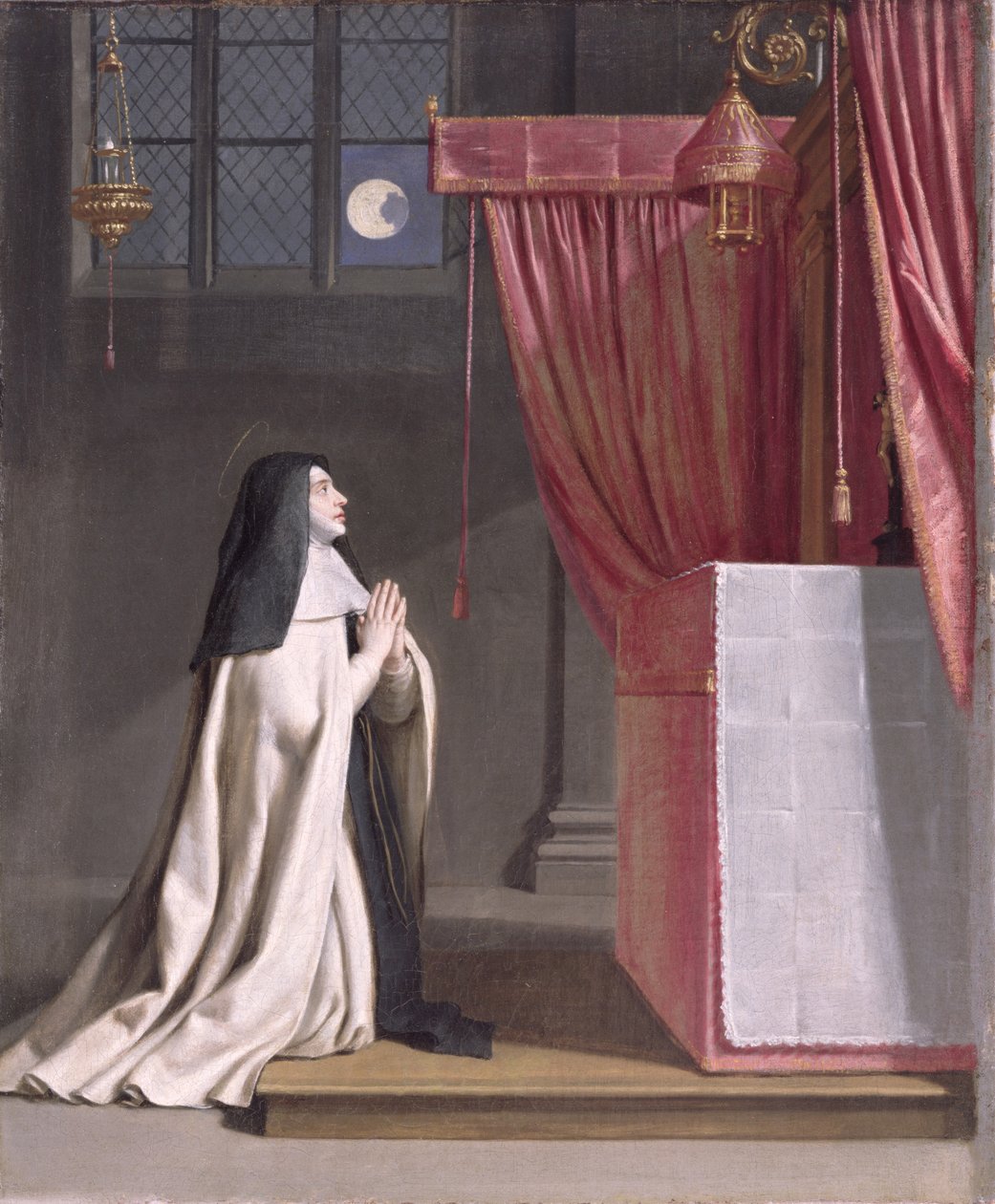 Pyhän Julianan (11912-1258) näky Mont Cornillonista (Mont Cornillon) tekijältä Philippe de Champaigne