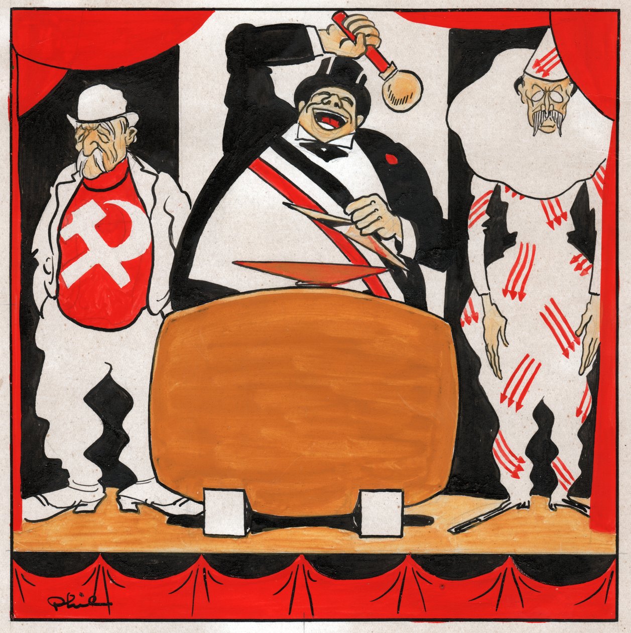 Leon Blum. 1930-1936 (kaiverrus) tekijältä Philippe (1905 1940) Larquier