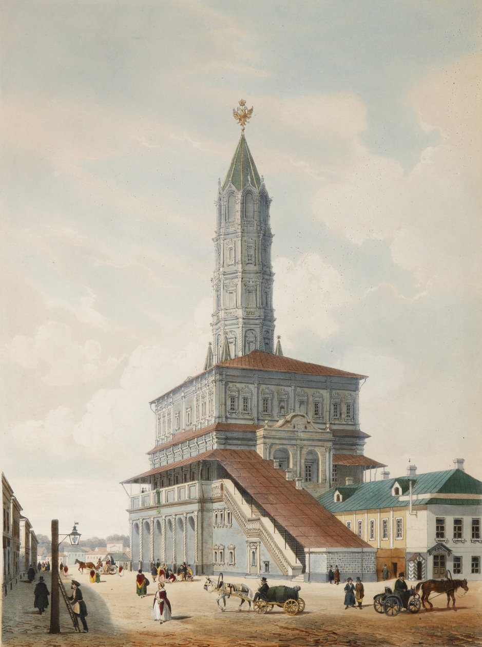 Sukharevin torni Moskovassa, 1846 tekijältä Philippe Benoist