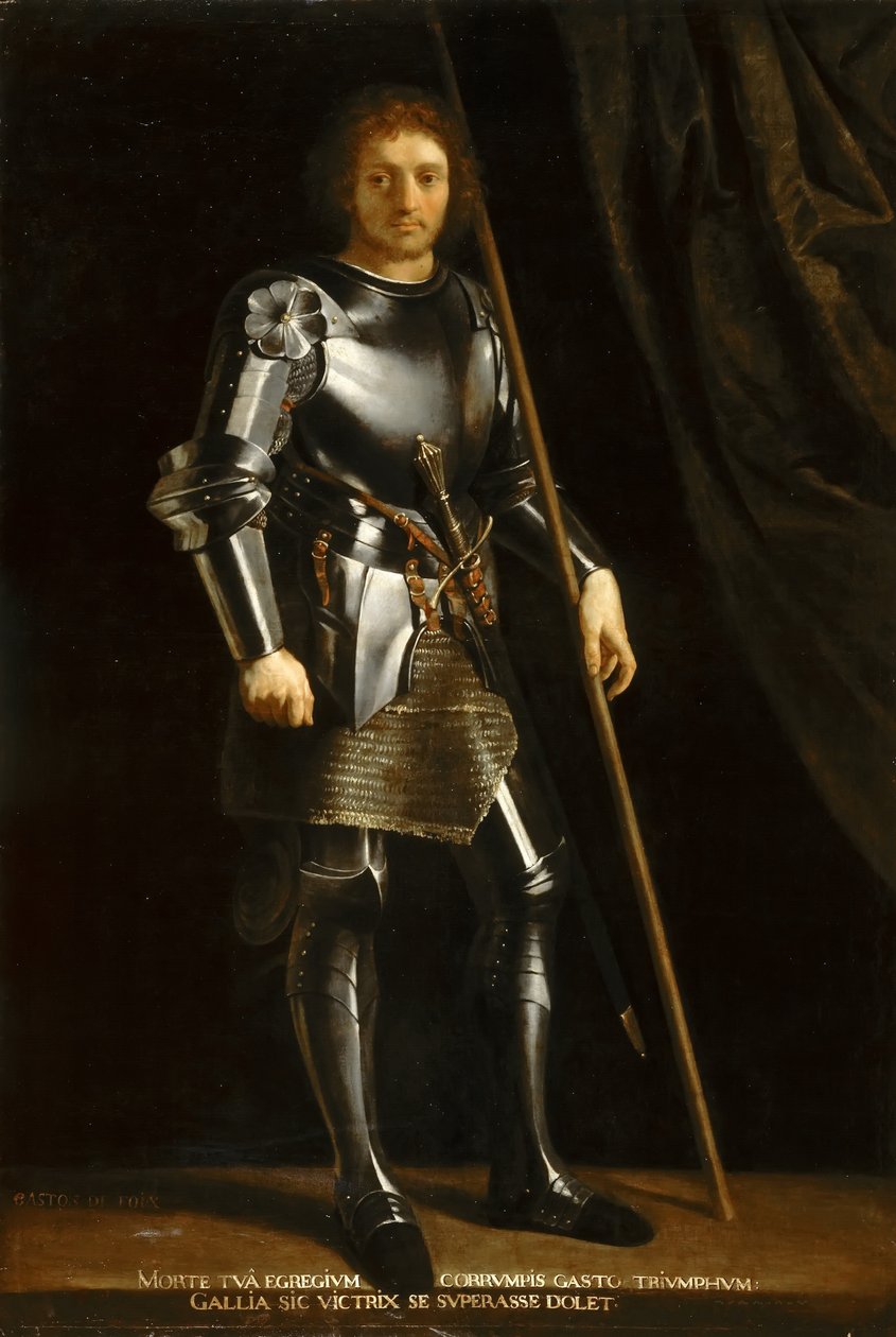 Gaston of Foix, Nemoursin herttua Soturipyhimys Giorgionen jälkeen tekijältä Philippe de Champaigne