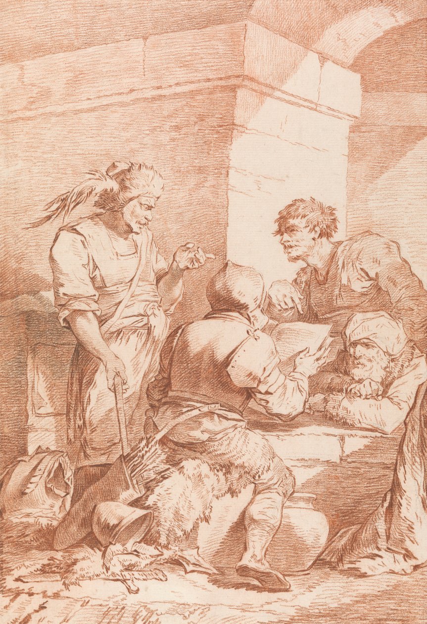 Corps de Garde (Bárbaros Derrotados por um Livro) finlandês tekijältä Philippe Jacques de Loutherbourg