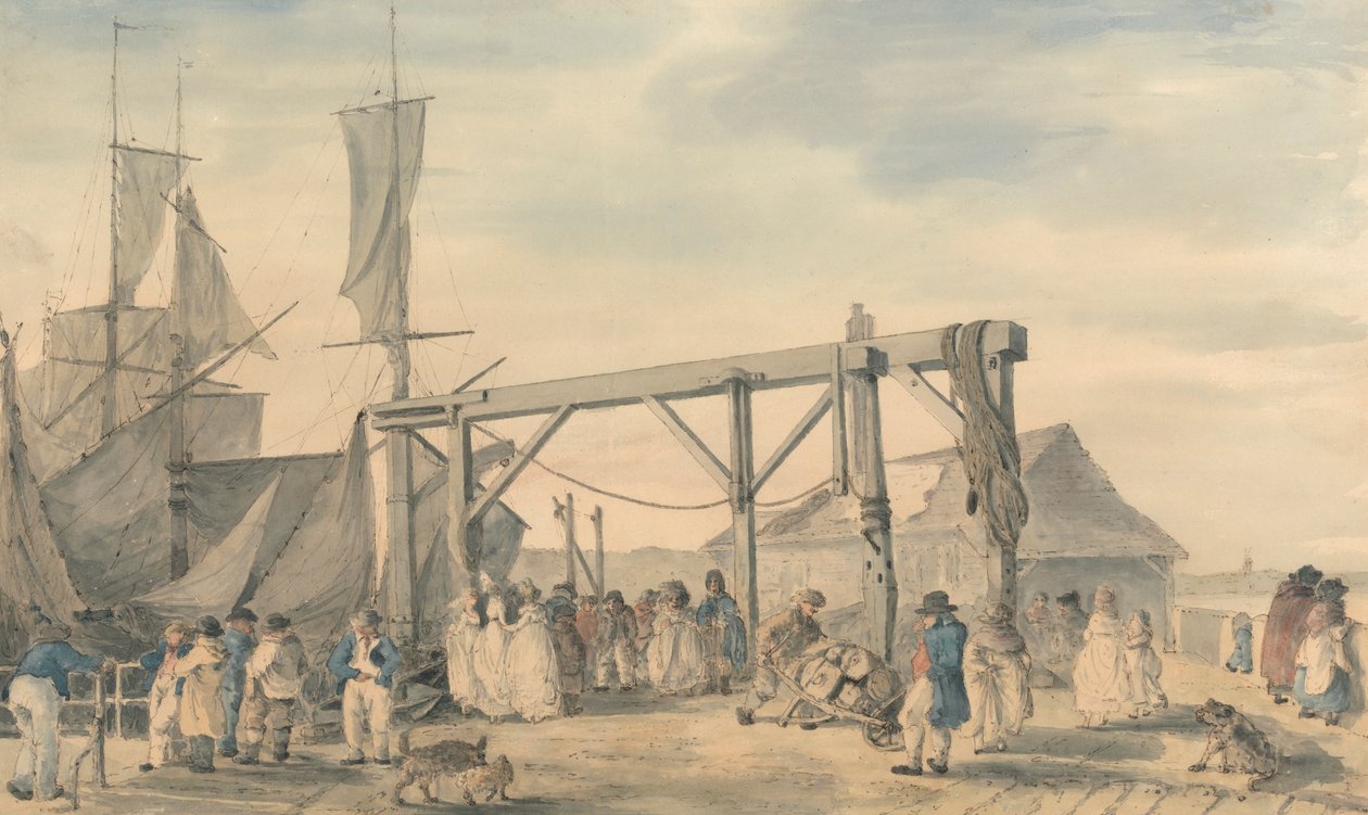 Hoyn saapuminen Margateen tekijältä Philippe Jacques de Loutherbourg