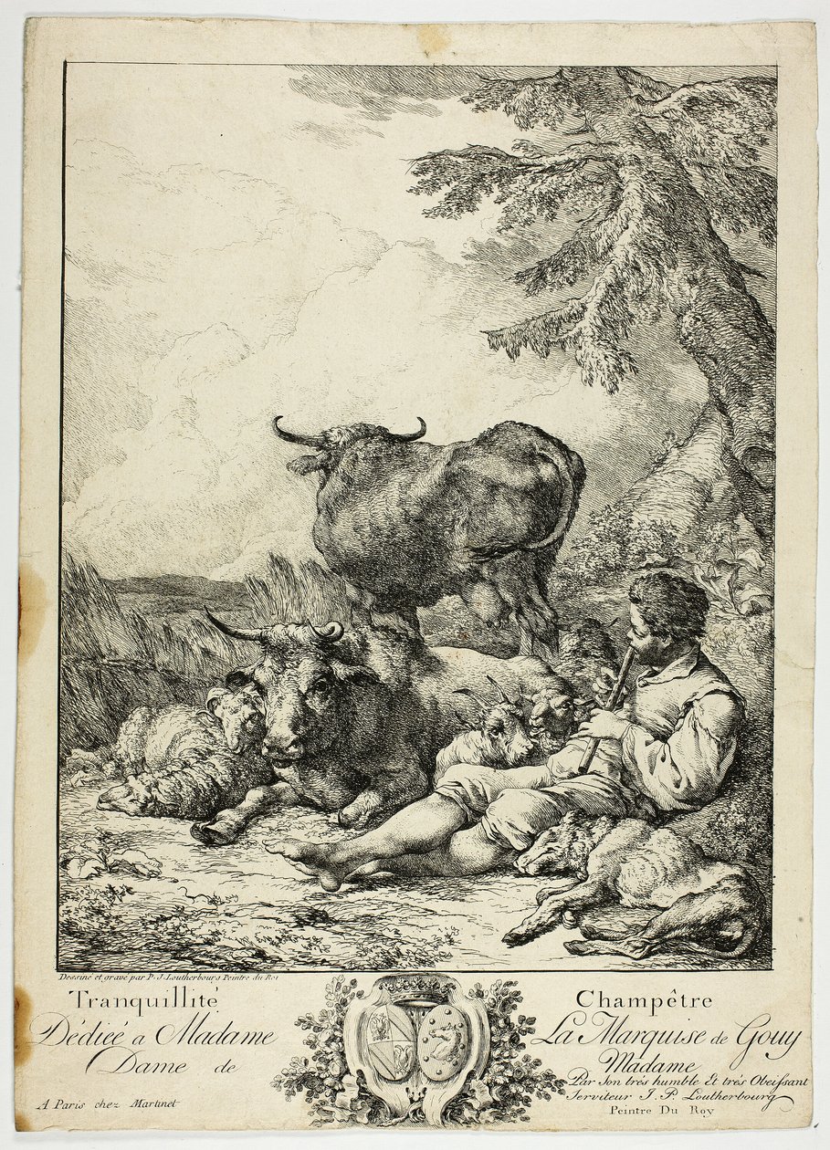 Rauhallinen talonpoika tekijältä Philippe Jacques de Loutherbourg II