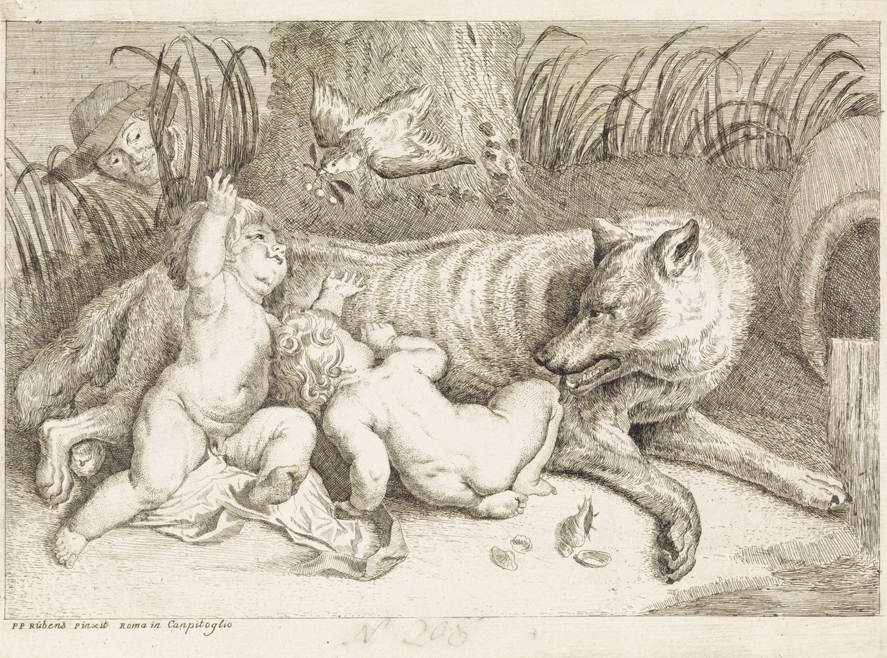 Romulus ja Remus tekijältä Philippe Lambert Joseph Spruyt