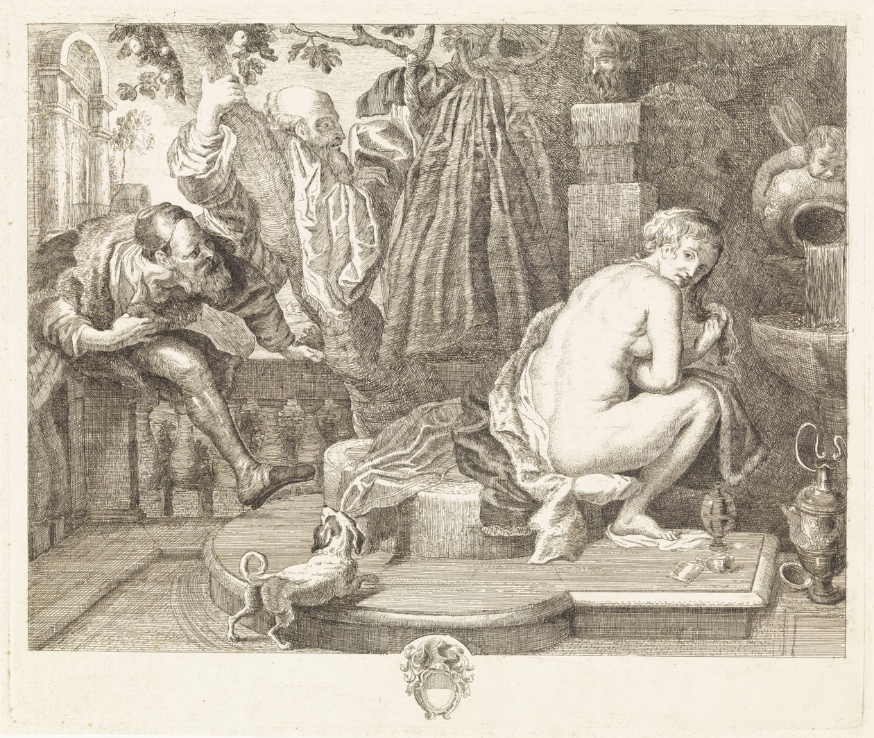 Susanna ja vanhimmat tekijältä Philippe Lambert Joseph Spruyt