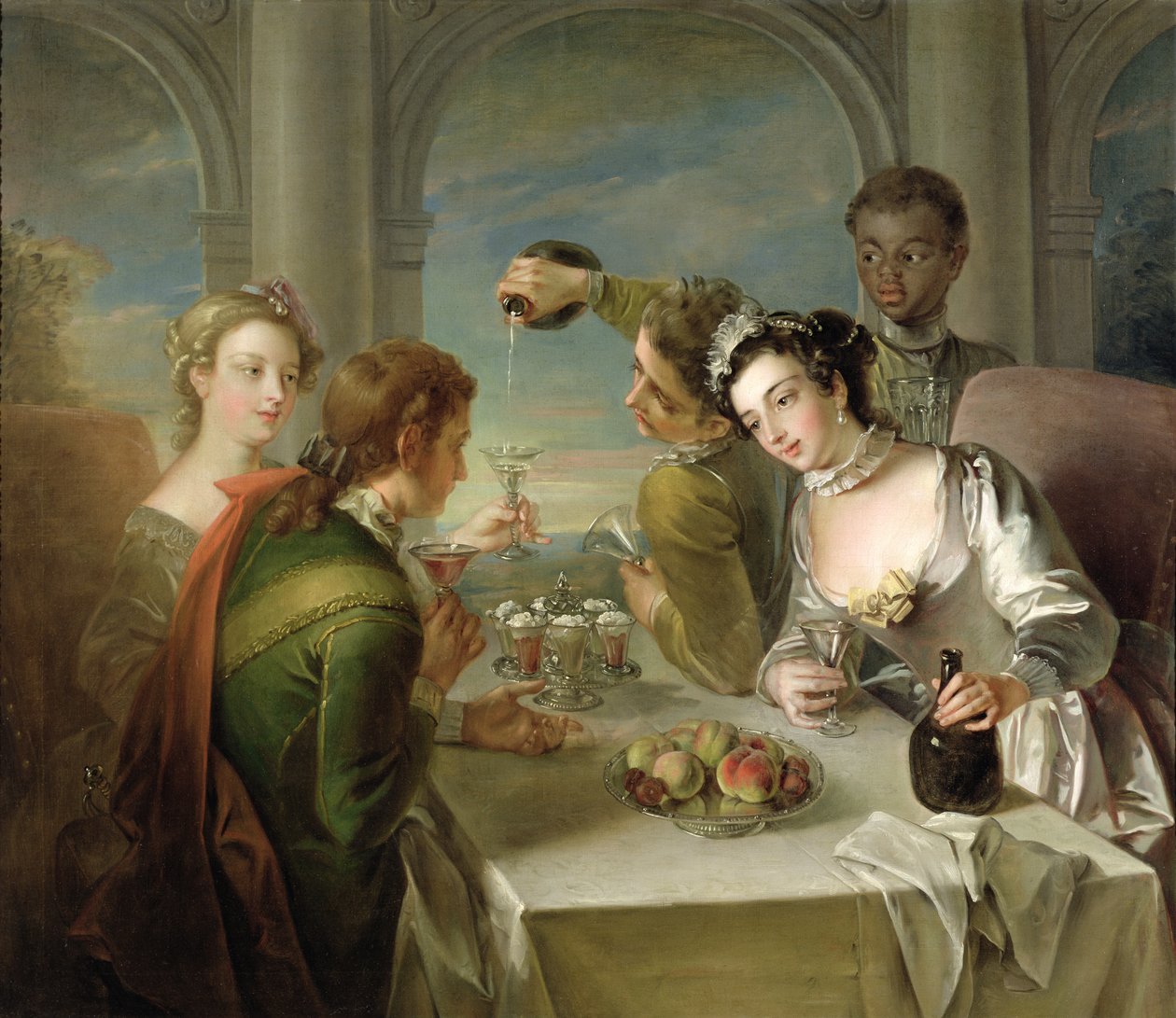 The Sense of Taste, n. 1744–1747 (katso myös 129301 ja 129303) tekijältä Philippe Mercier