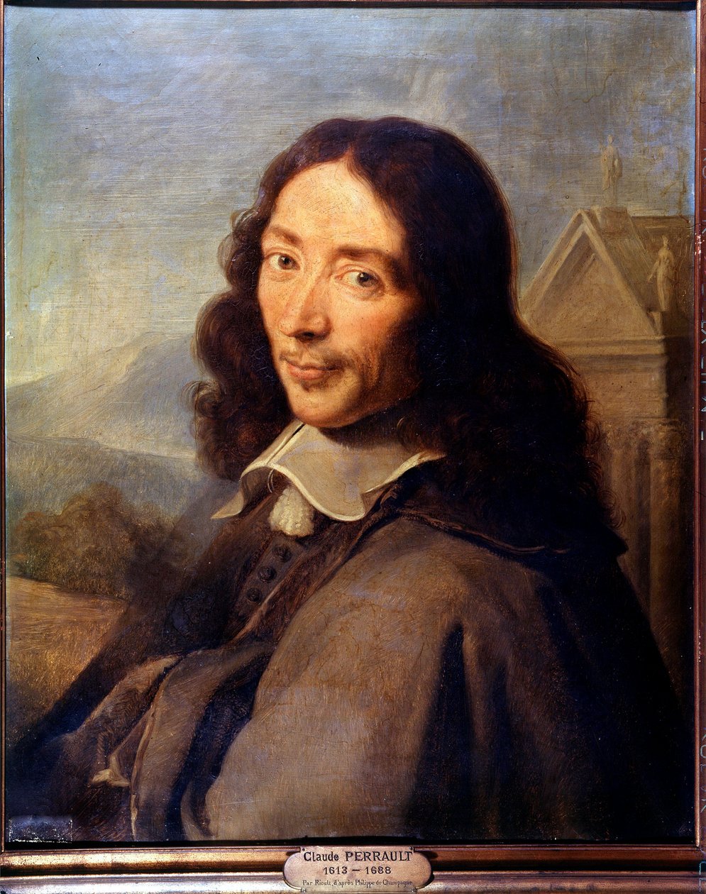 Claude Perraultin muotokuva (öljy kankaalle) tekijältä Philippe de (after) Champaigne