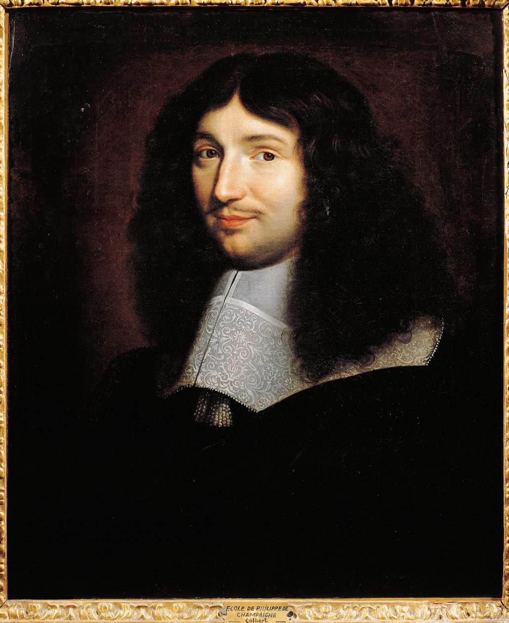 Jean-Baptiste Colbertin (1619-83) muotokuva tekijältä Philippe de (school of) Champaigne