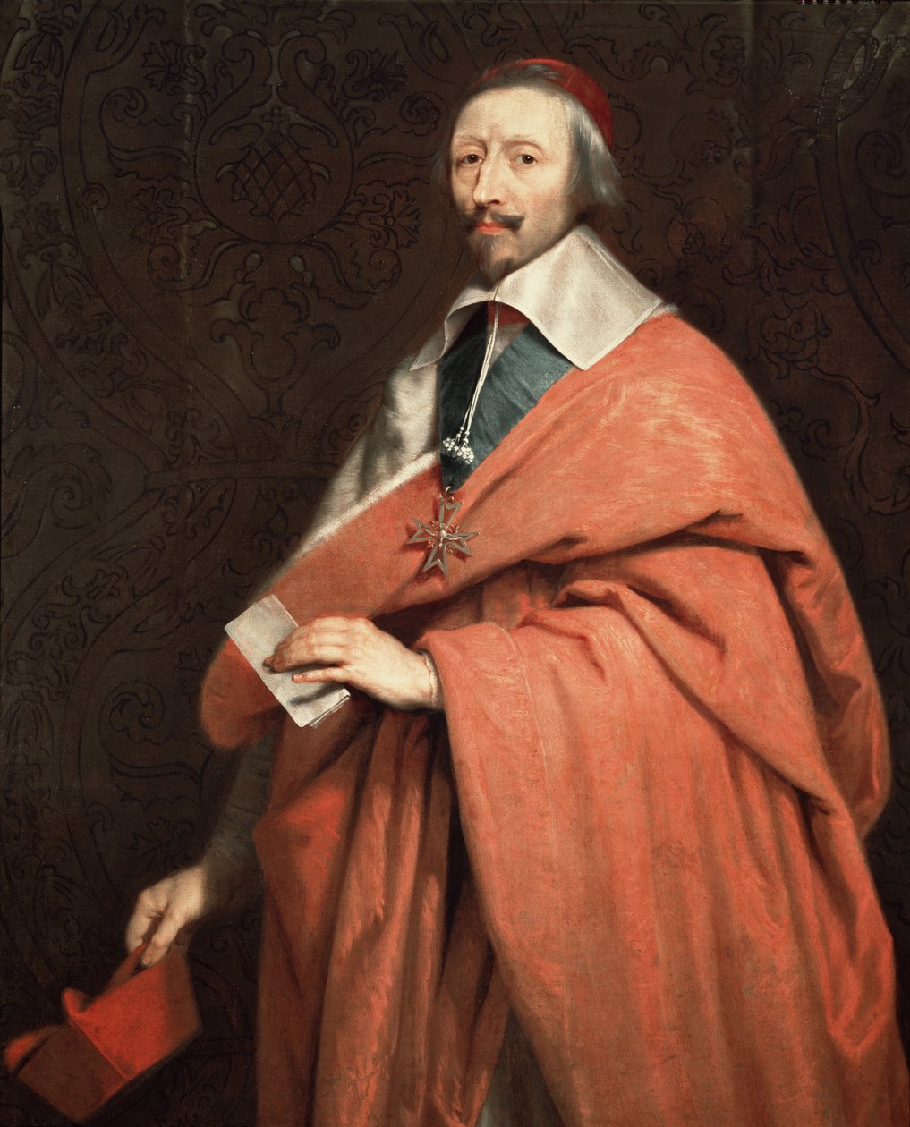 Kardinaali de Richelieun Armand Jean du Plessisin muotokuva (öljy kankaalle tekijältä Philippe de (studio of) Champaigne