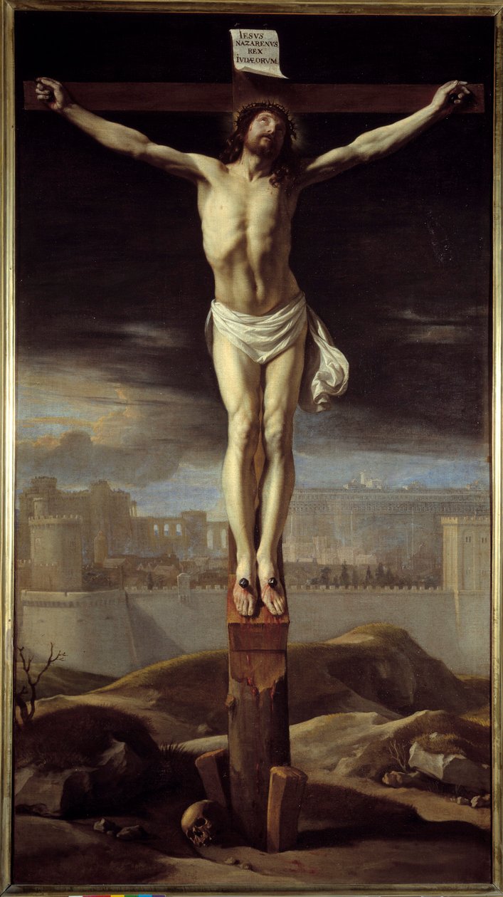 Kristus ristillä. Philippe De Champaignen (1602-1674) maalaus Ec. Flam. tekijältä Philippe de Champaigne
